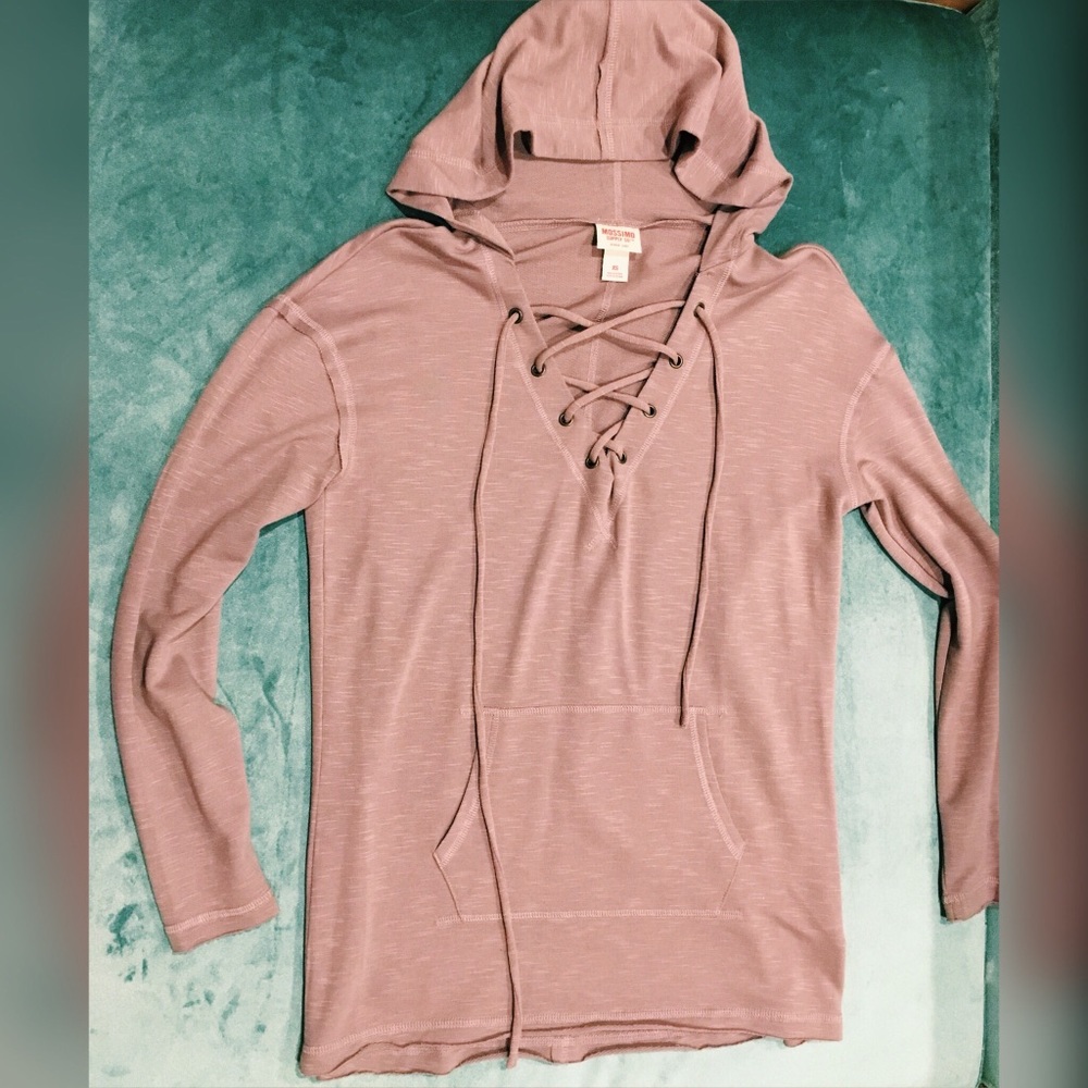 MOSSIMO Dusty Violet Hooded Sweatshirt